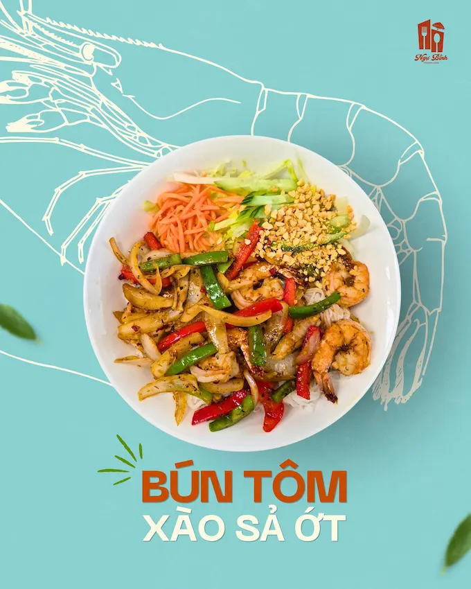 Spicy Lemon Grass Stir Fried Shrimp Vermicelli